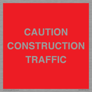 CAUTION CONSTRUCTION TRAFFIC